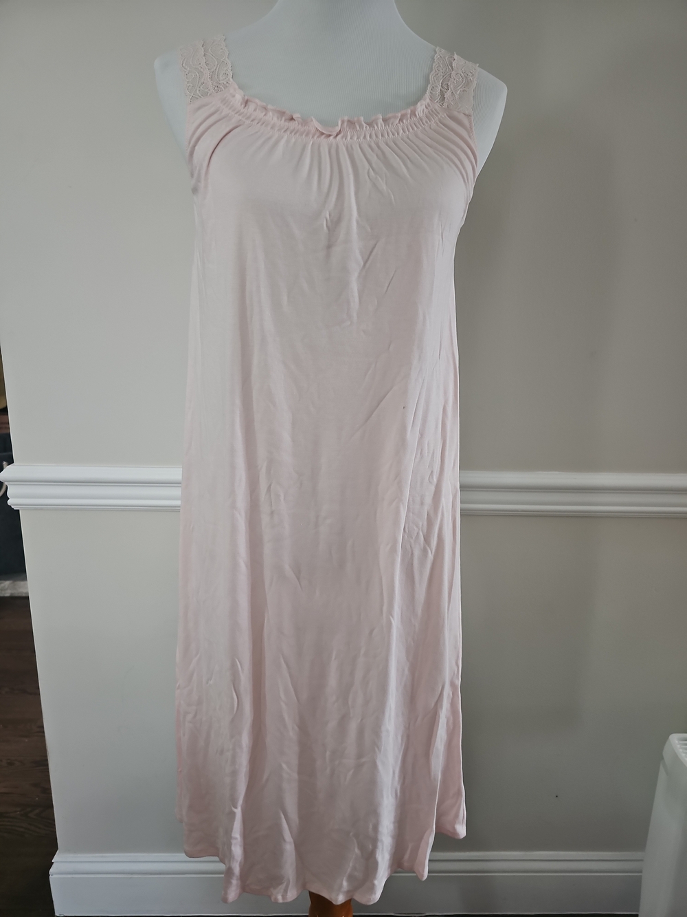 Hanro Mimi Nightgown Womens Cotton Modal Loungewear Tender Rose Sz S, Nwt